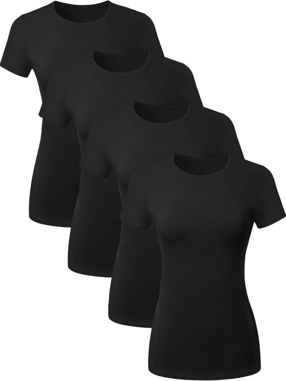 Casual Women's Cotton Crew Neck Tee - Soft, Comfortable Everyday Top